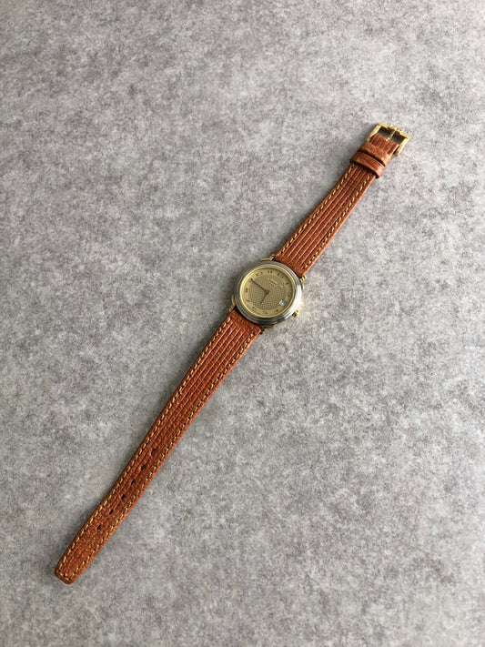 Christian Dior Quartz Watch Brown Vintage 6ytb8u