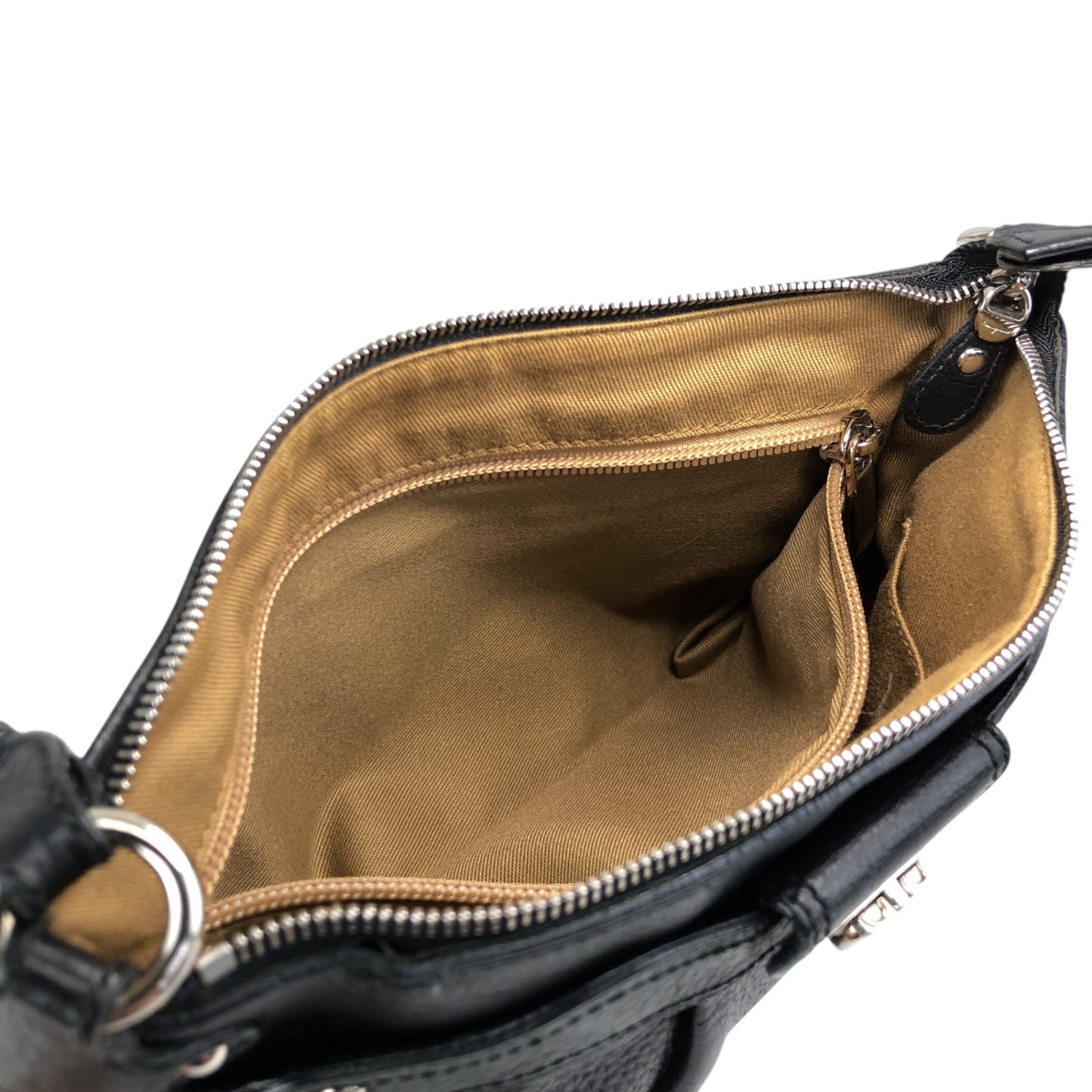 Salvatore Ferragamo Gancini Shoulder bag Black Vintage 7d7bxa