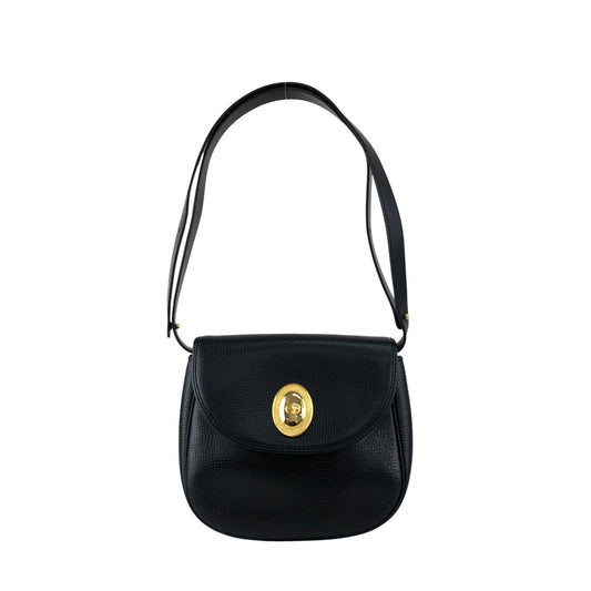 Christian Dior CD Logo Shoulder bag Black Vintage fdkx28