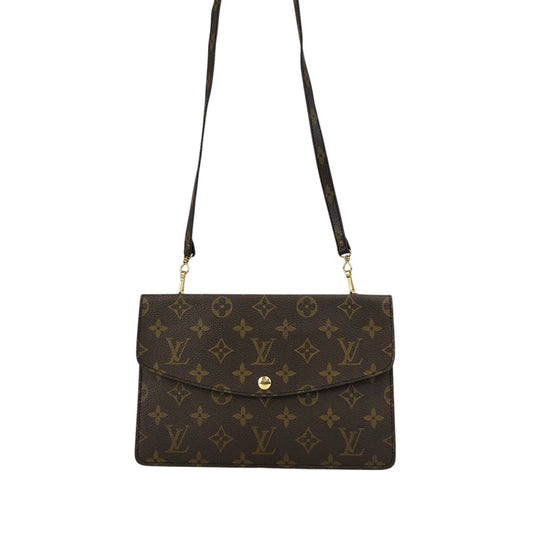 LOUIS VUITTON Monogram Shoulder bag Brown Vintage aaa5yj