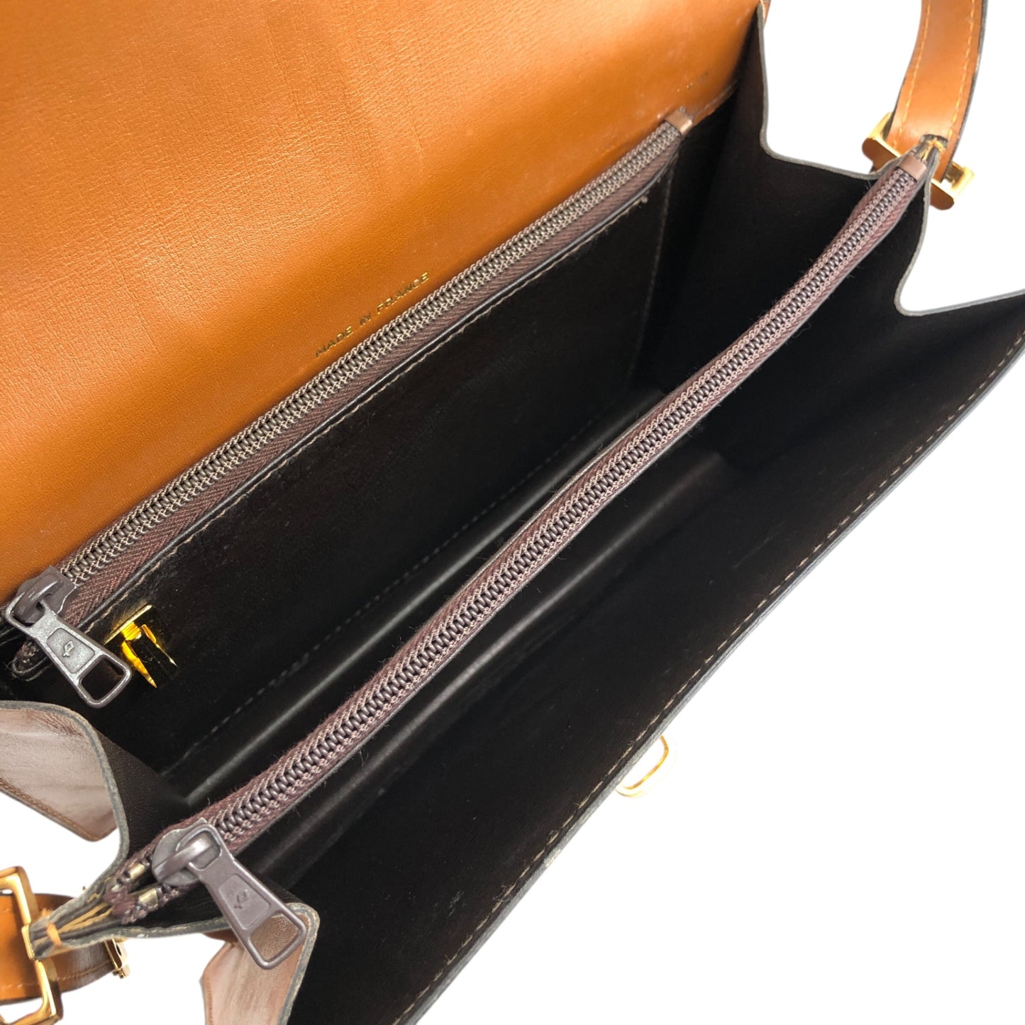 CELINE Horse Bit 肩背包 棕色 復古 zjkkfe