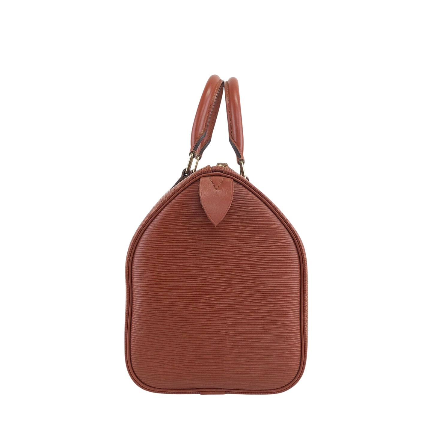 LOUIS VUITTON Epi 小號波士頓包 手提包 棕色 復古 yama2u