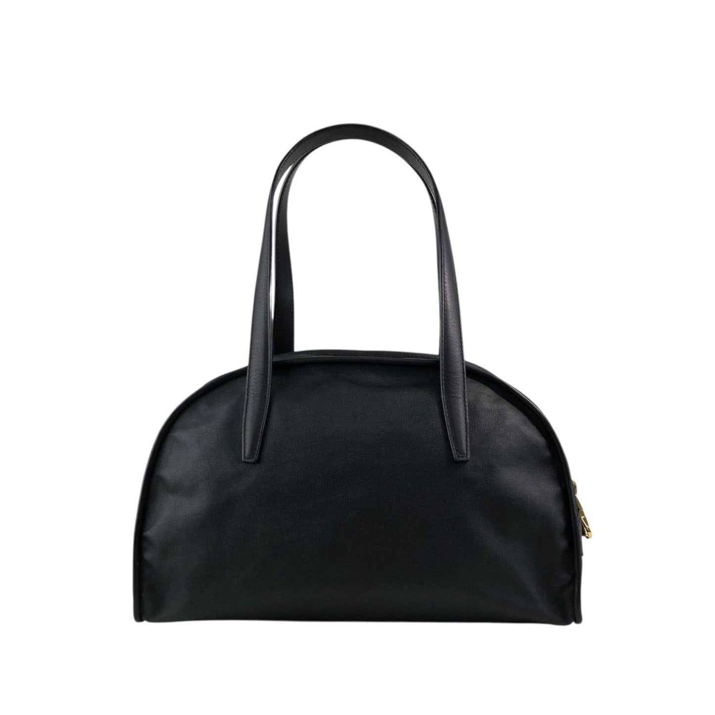 LOEWE Anagram Padlock Small Boston bag Handbag Black Vintage xazh3e