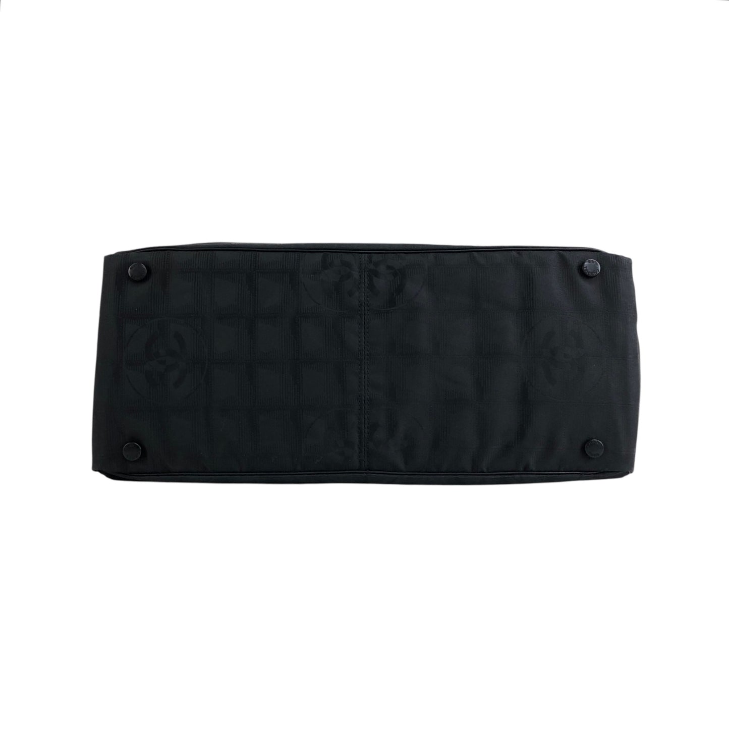 CHANEL New Travel Line Totebag Black Vintage j88xfn