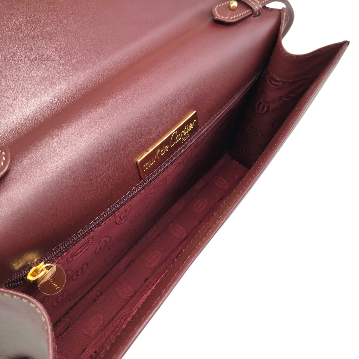 Cartier Shoulder bag Bordeaux Vintage jasskc