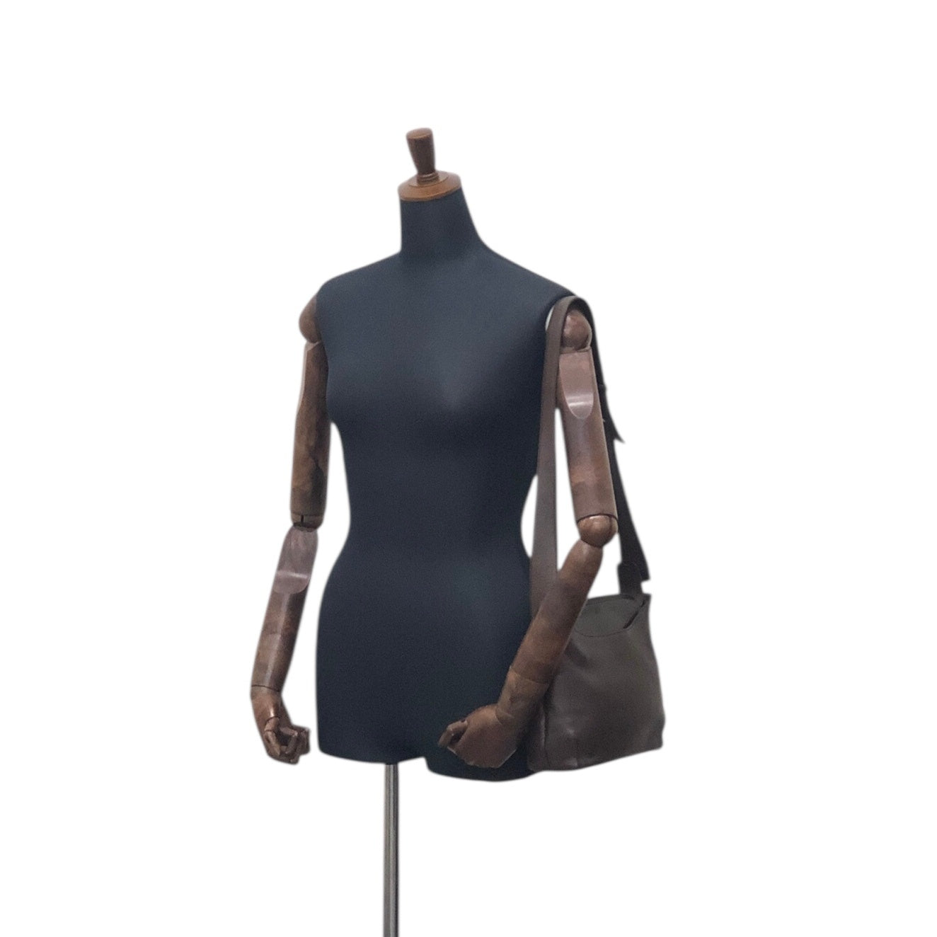 LOEWE Logo Embossed Shoulder bag Brown Vintage fudn6n