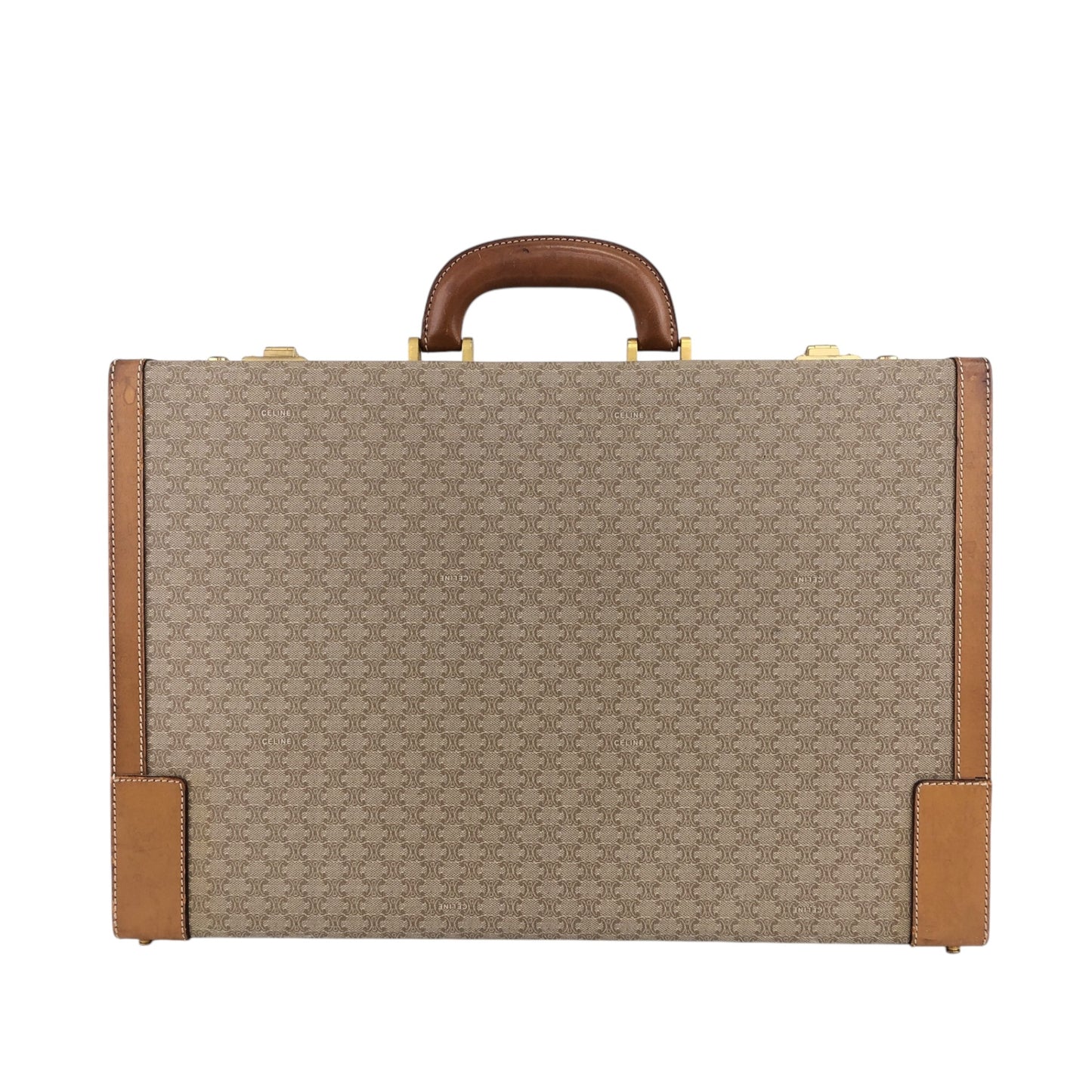 CELINE Macadam 手袋 Trunk Case 米色復古 mp7ck6