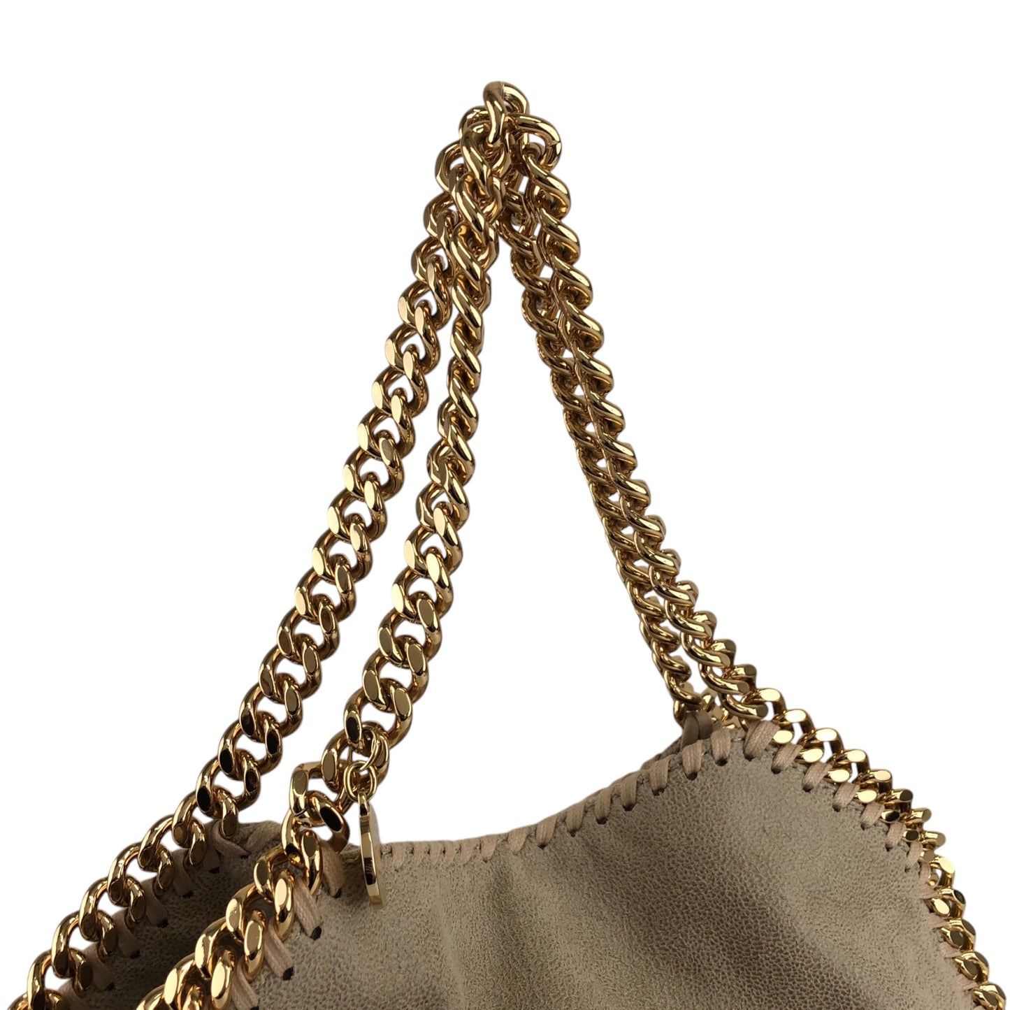 Stella McCartney Two-way Chain Handbag Shoulder bag Beige Vintage a347ka