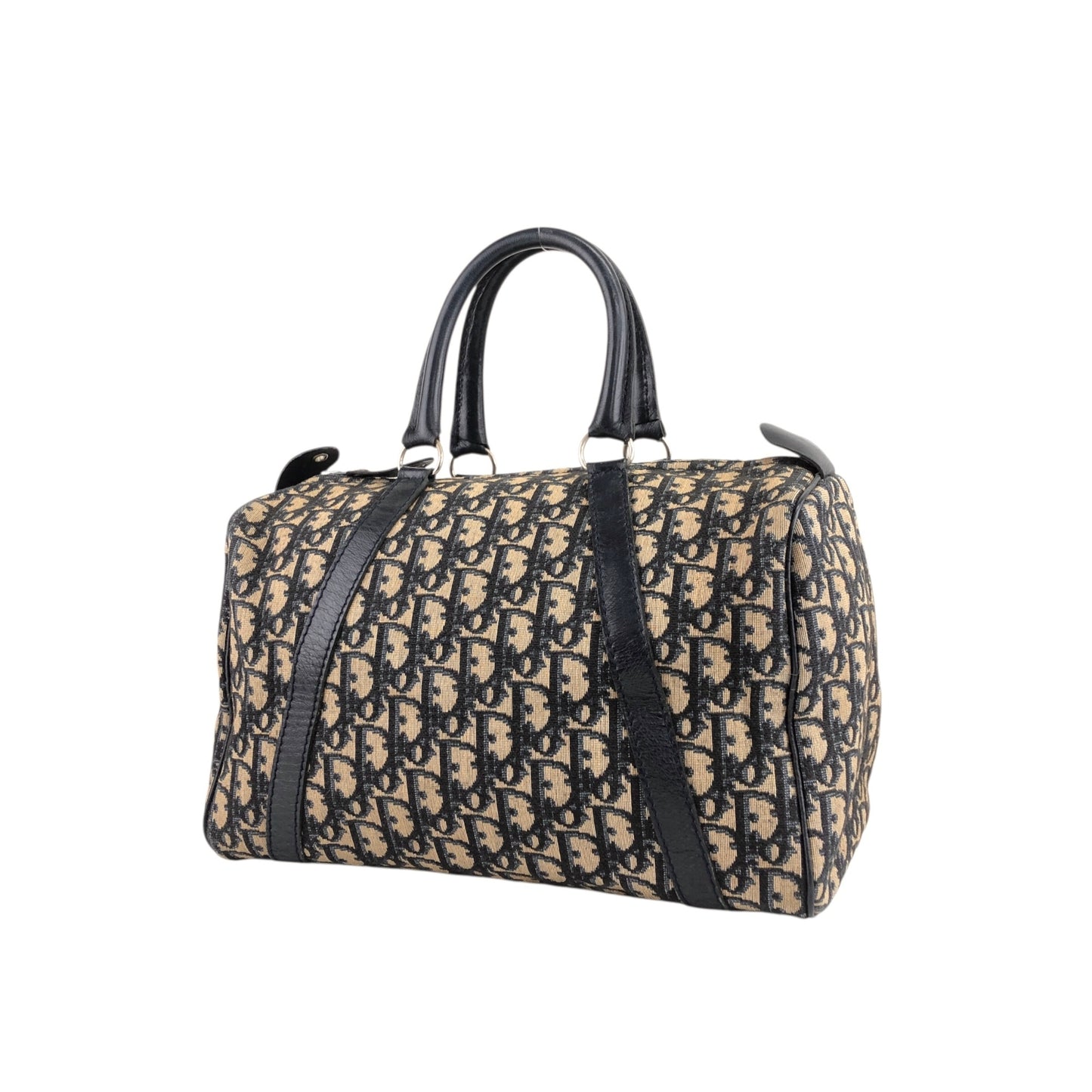 Christian Dior Trotter Boston bag Handbag Navy Vintage af2vb2