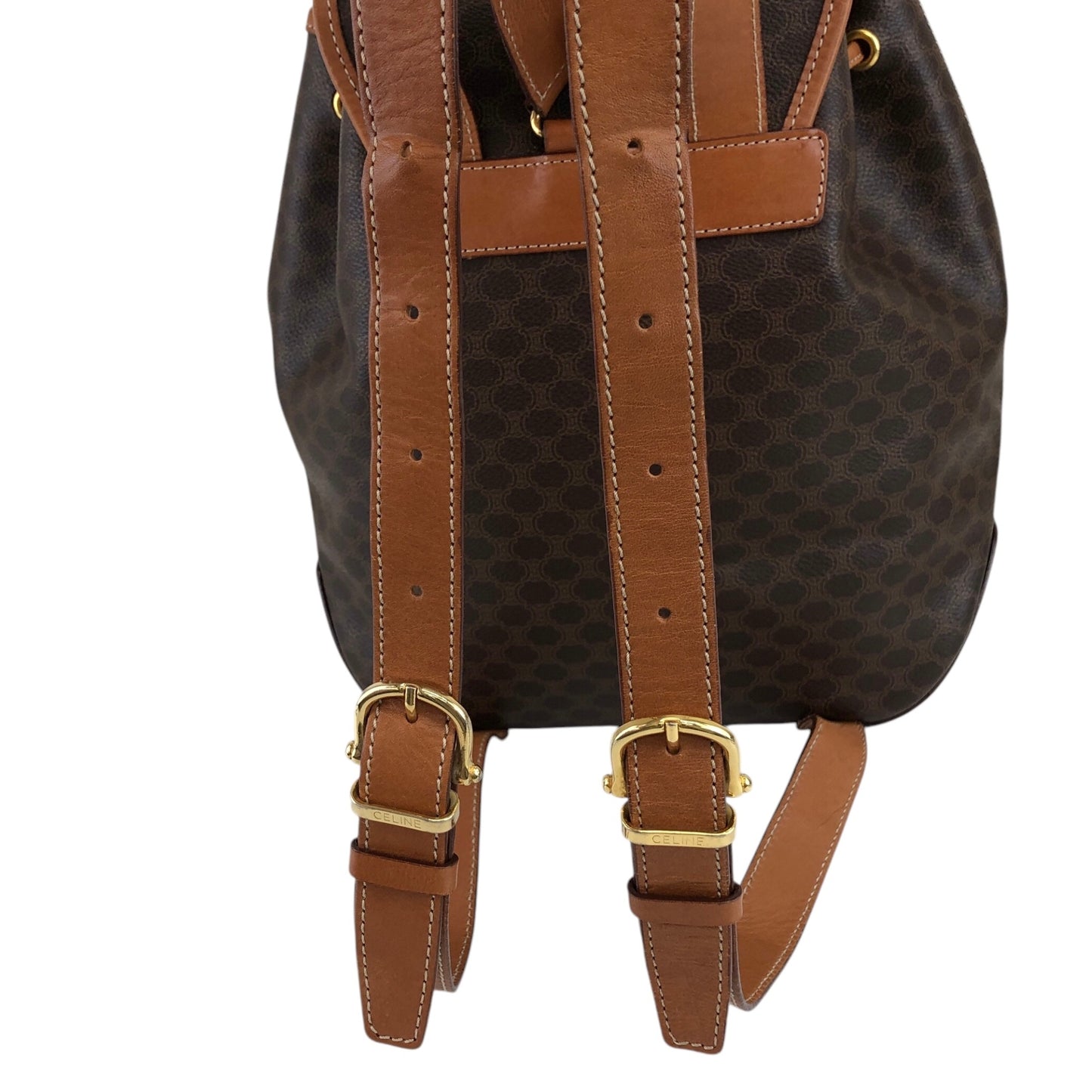 CELINE Macadam Backpack Brown Vintage i8882p