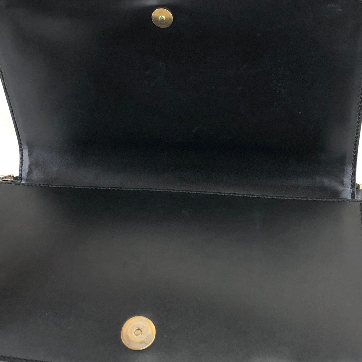 CELINE Logo Shoulder bag Black Vintage z7yz82