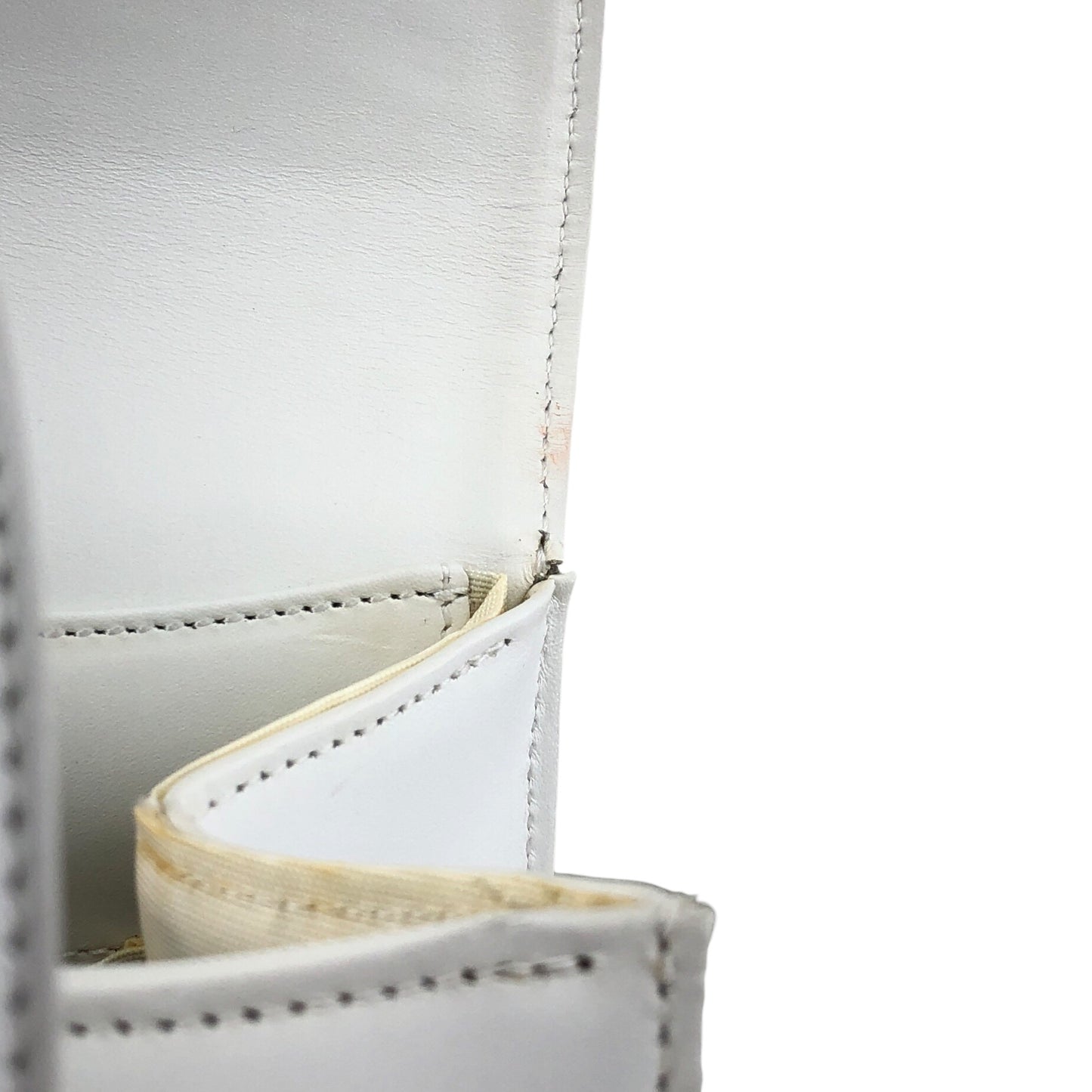 VALENTINO GARAVANI Logo Handbag White Vintage rfwnhz