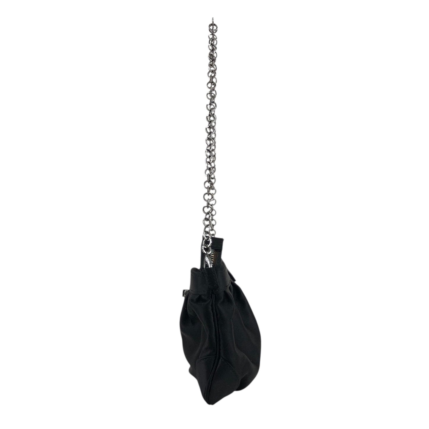 Salvatore Ferragamo Gancini Rhinestone Chain Shoulder bag Black Vintage nibfdw