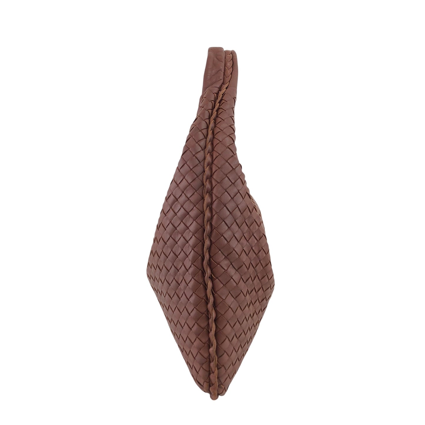 Bottega Veneta Intrecciato Shoulder bag Hobobag Brown Vintage dnw2ax