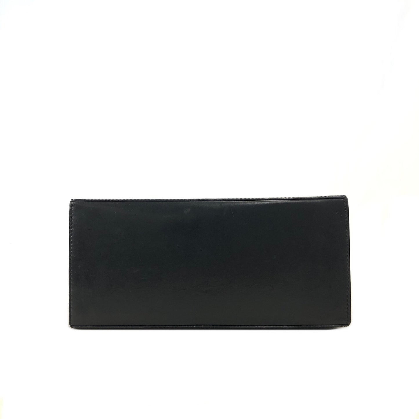 CELINE Gancini Leather Handbag Black Vintage irru2k