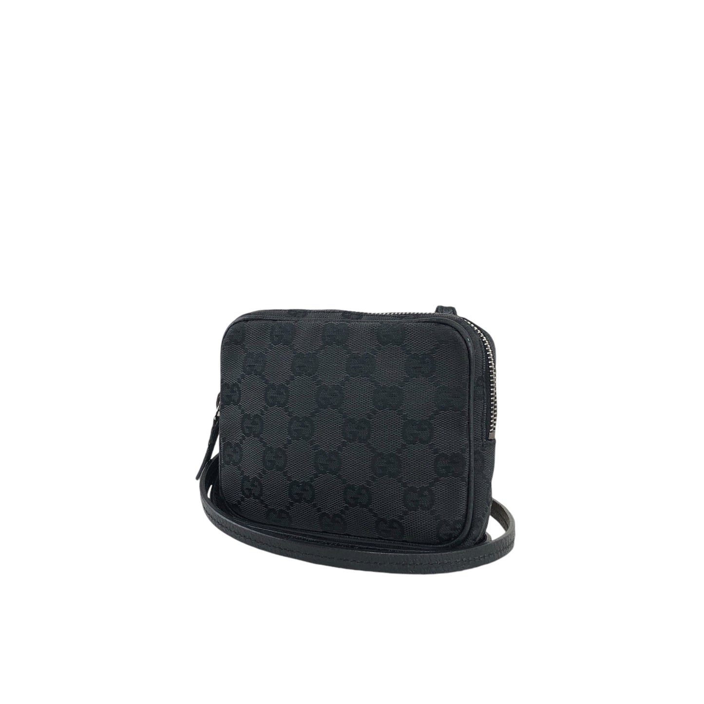 GUCCI GG Canvas Small Shoulder bag Black Vintage tajuun