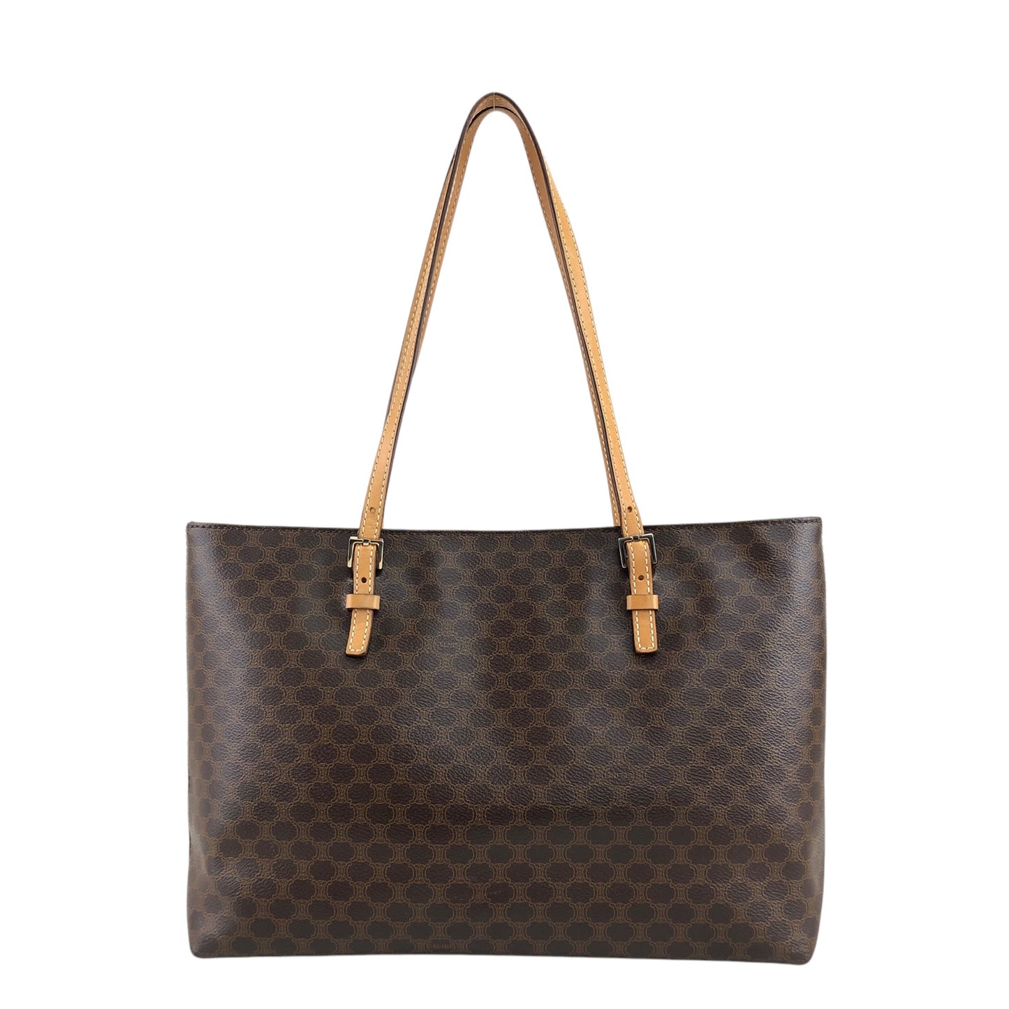 CELINE Macadam Shoulder bag Totebag Brown PP-SA-0097 Vintage br27j2
