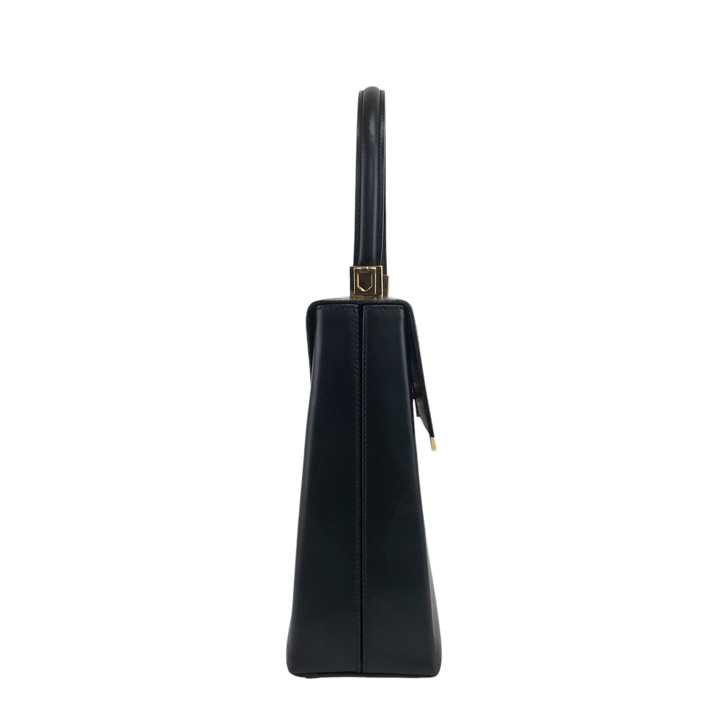 Salvatore Ferragamo Gancini Two-way Handbag Shoulder bag Black Vintage dudz6b