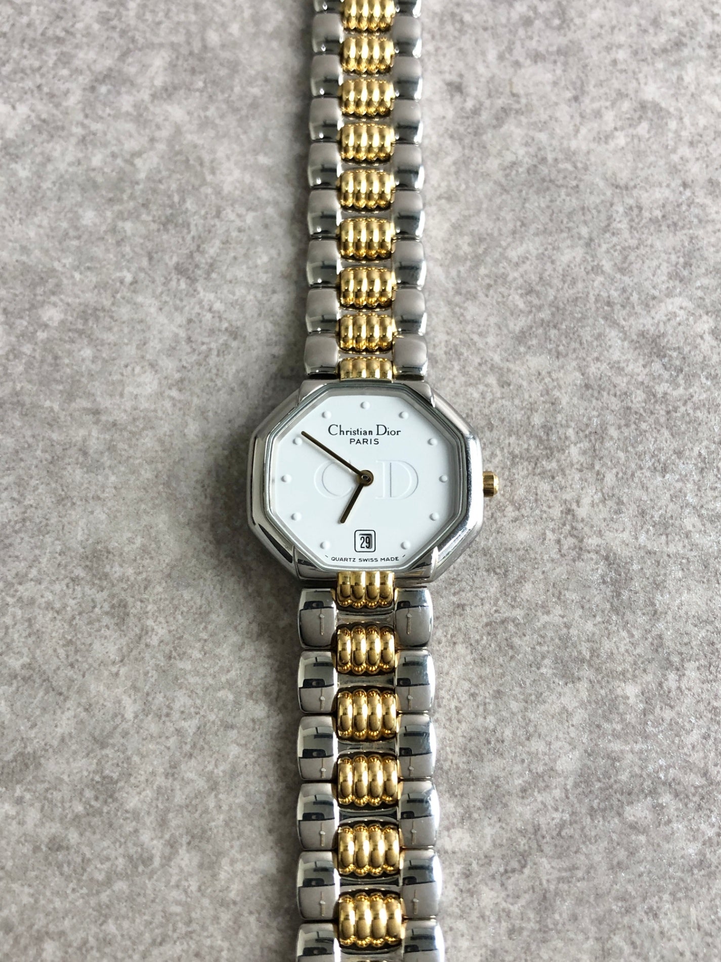 Christian Dior Watch Silver×Gold Vintage vpvxy4