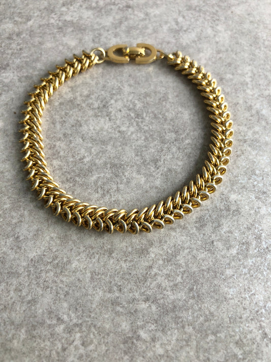 Christian Dior Bracelet Gold Vintage tz64jm