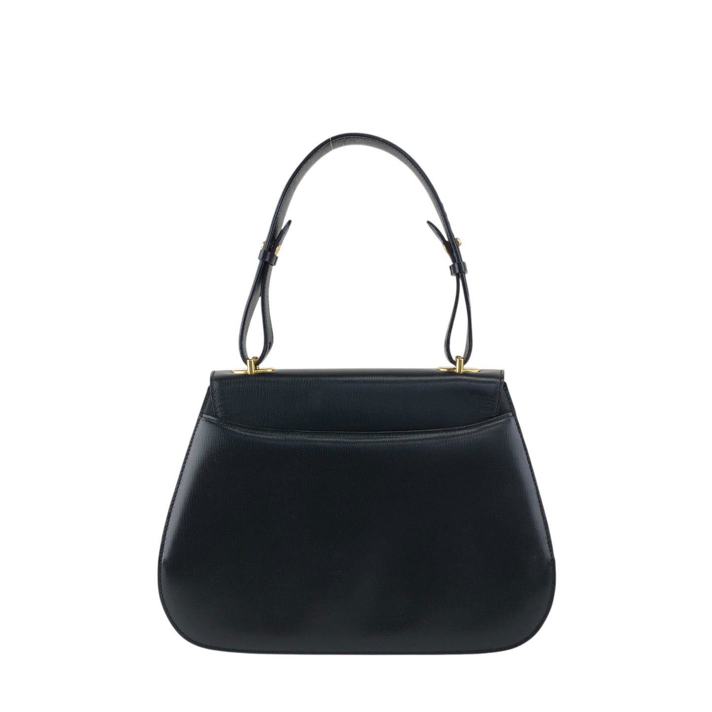 GIVENCHY Gancini Top Handle Handbag Black Vintage 3pv2af