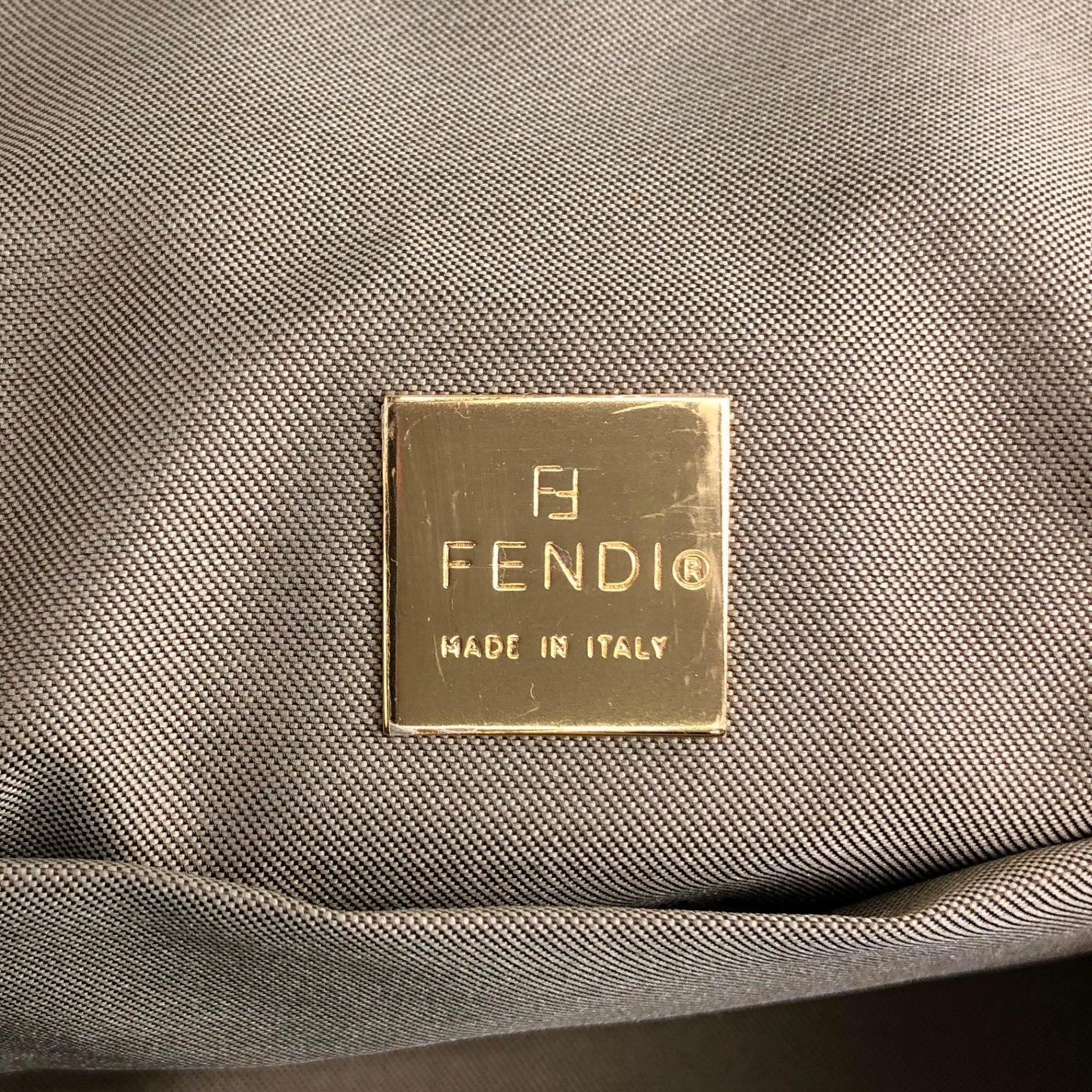 FENDI Zucchino Handbag Orange Vintage snr2vs