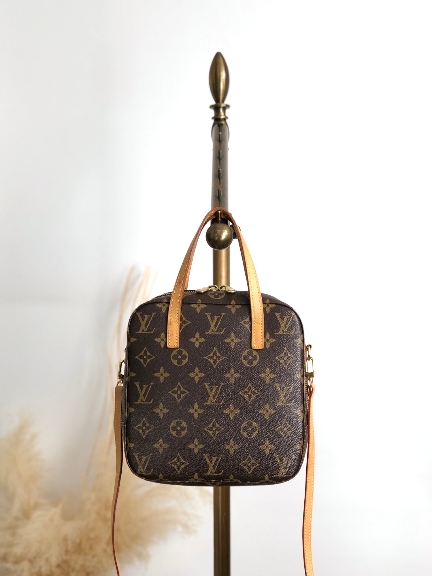 LOUIS VUITTON Monogram Two-way Handbag Shoulder bag Brown M47500