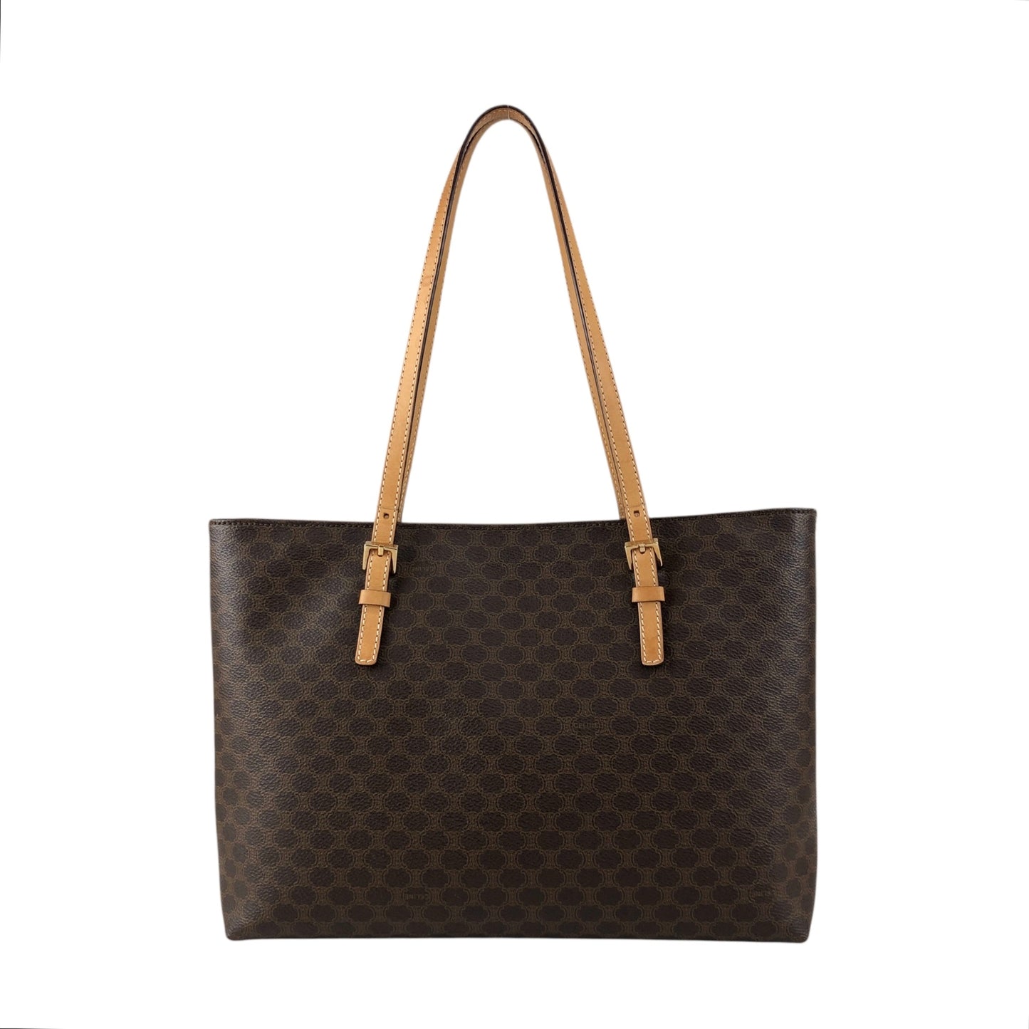 CELINE Macadam Totebag Brown Vintage 8azhcw
