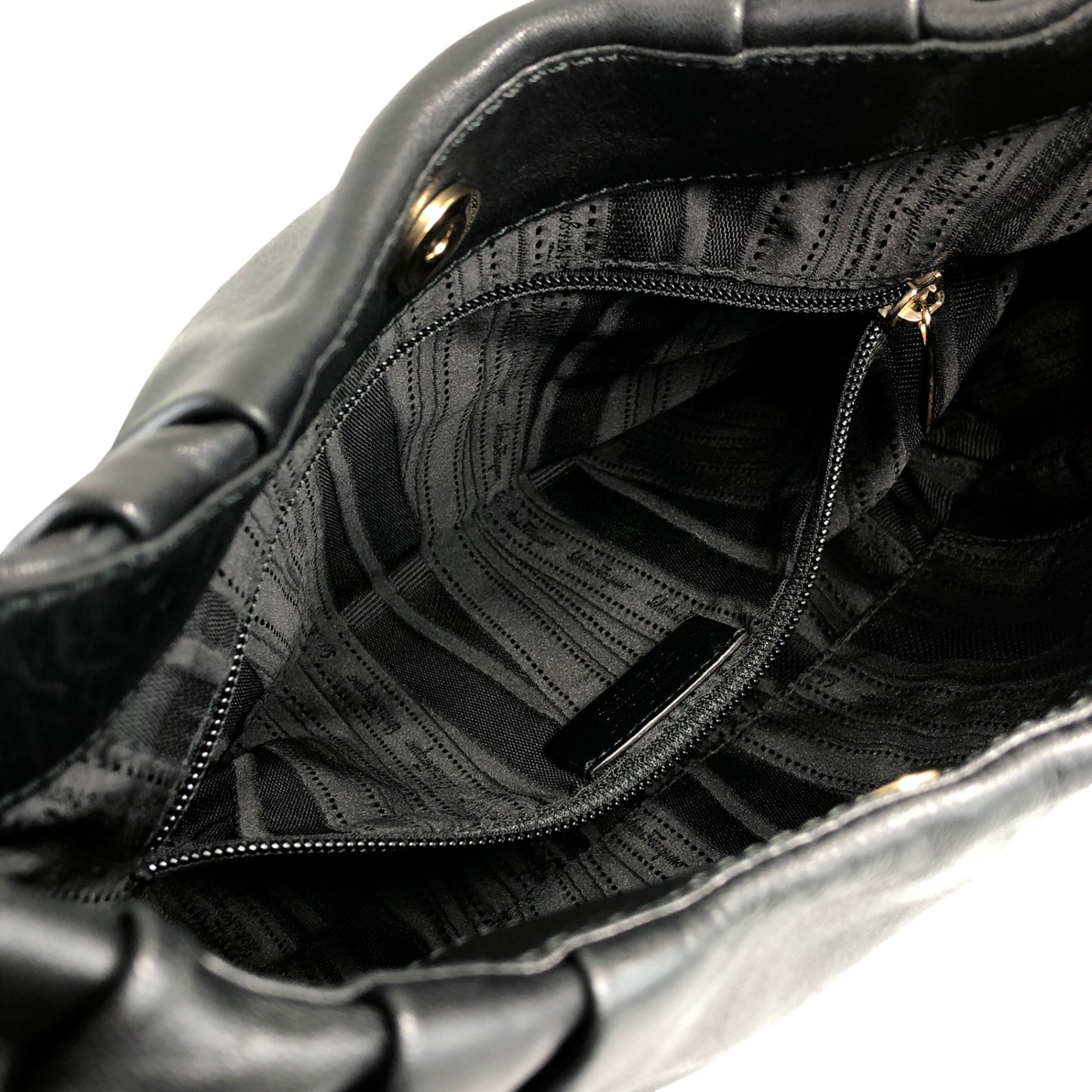 Salvatore Ferragamo Vala Ribbon Shoulder bag Black Vintage r8f2um