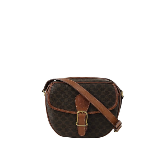 CELINE Macadam Blason Shoulder bag Brown Vintage x45cv7