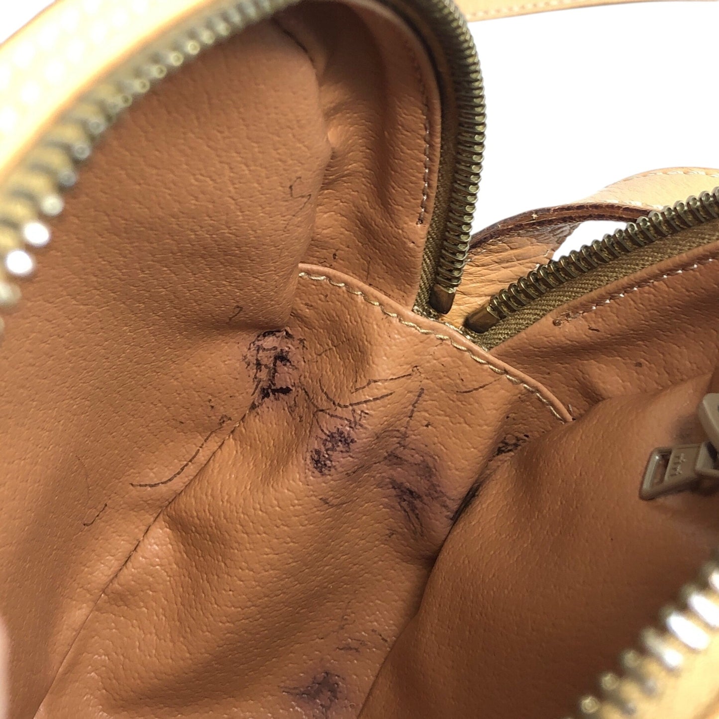 CELINE Macadam Blason Round Shoulder bag Brown Vintage teecbu
