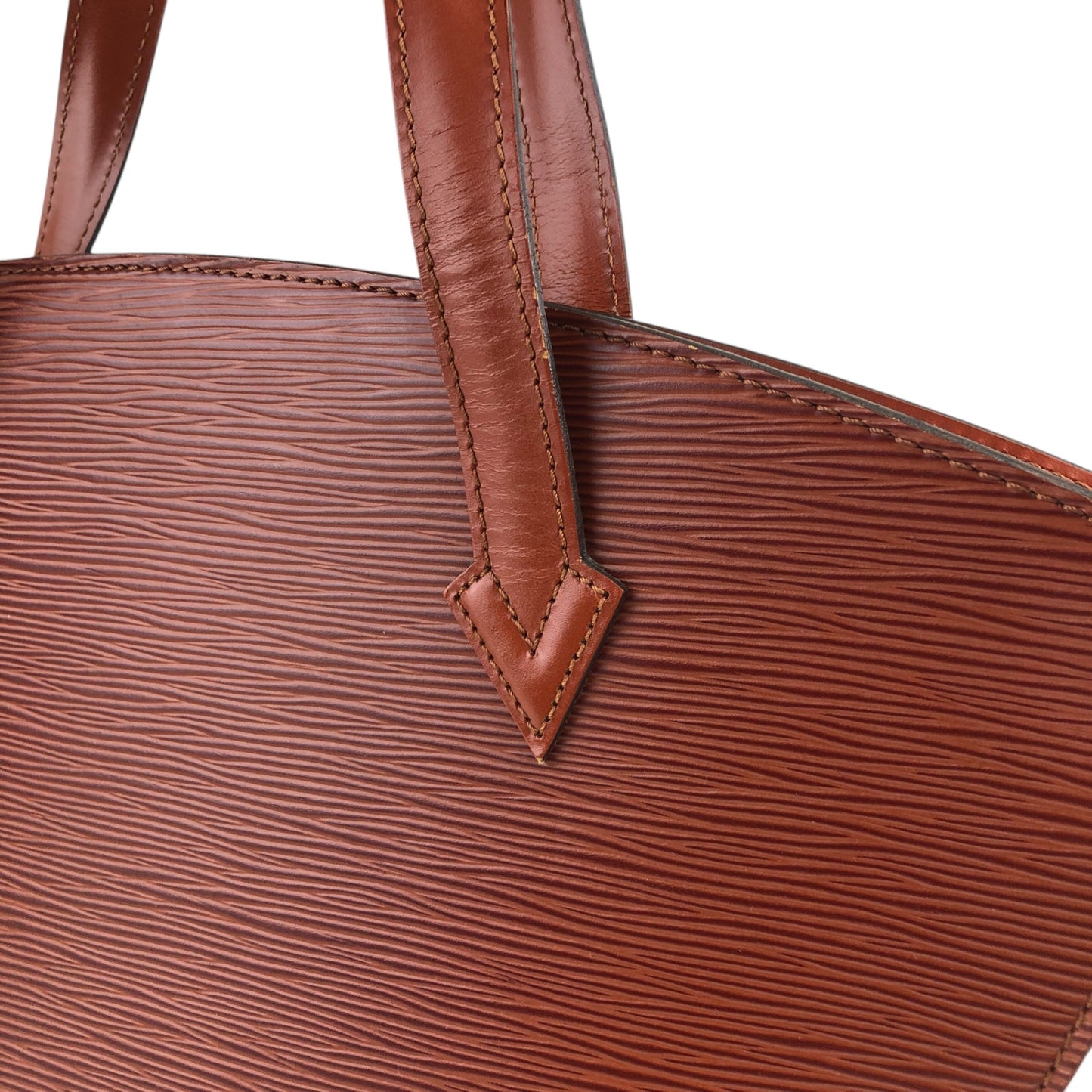 LOUIS VUITTON Epi Handbag Brown M52273 Vintage pbbmcr