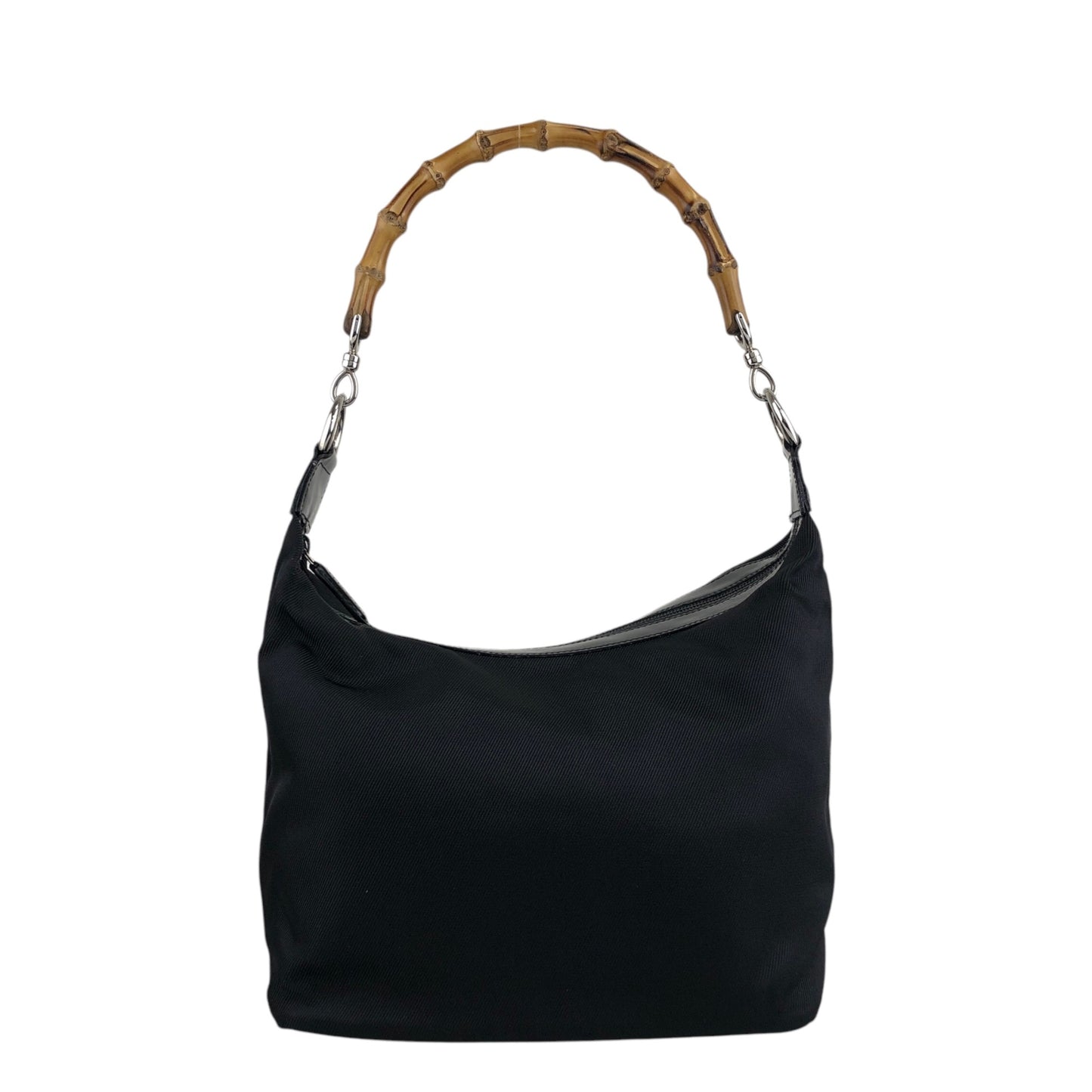 GUCCI Bamboo Shoulder bag Black Vintage vubsbu