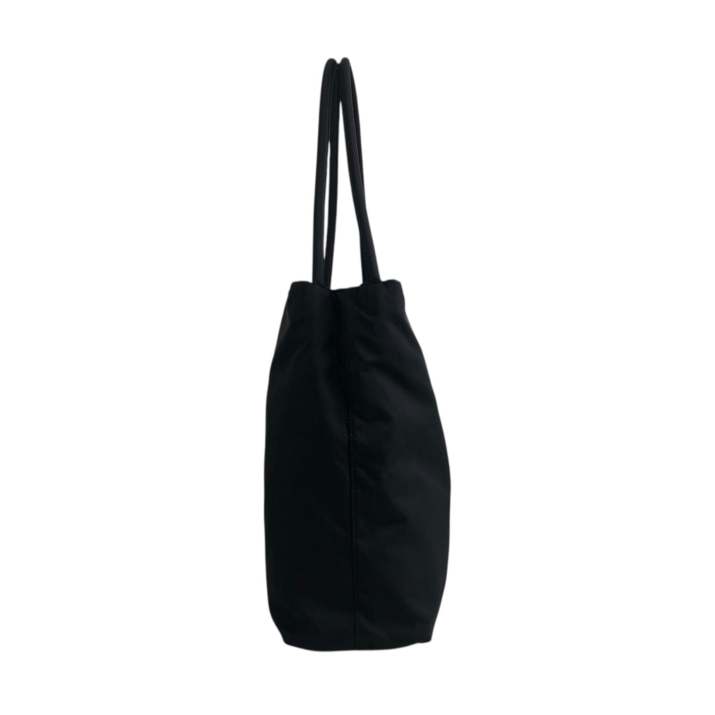 PRADA Triangle Logo Shoulder bag Black Vintage cdactr