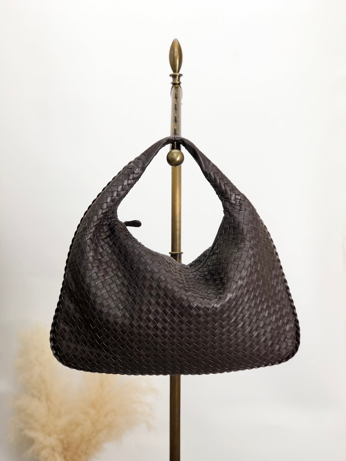 Bottega Veneta Intrecciato 單肩包 Hobobag 棕色 Vintage bmuhus