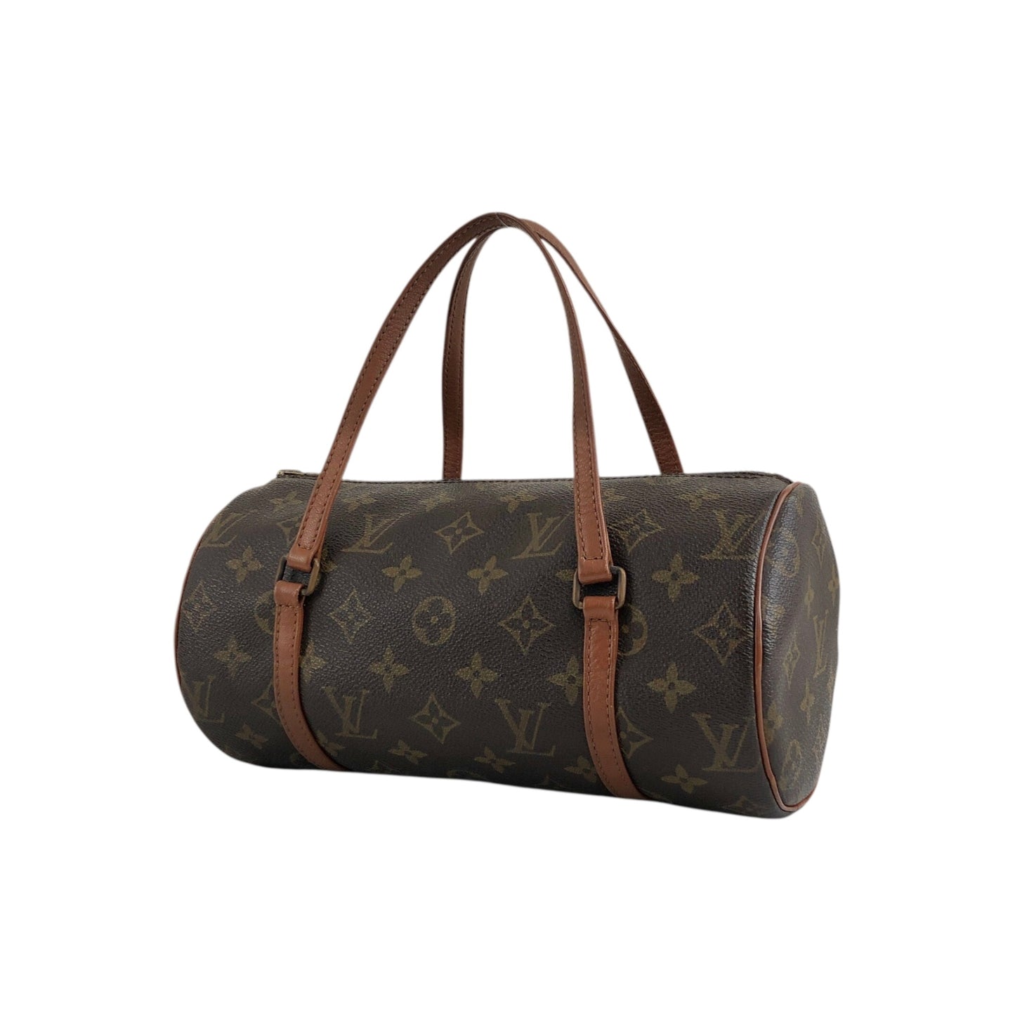 LOUIS VUITTON Monogram Handbag Brown Vintage m5my8g