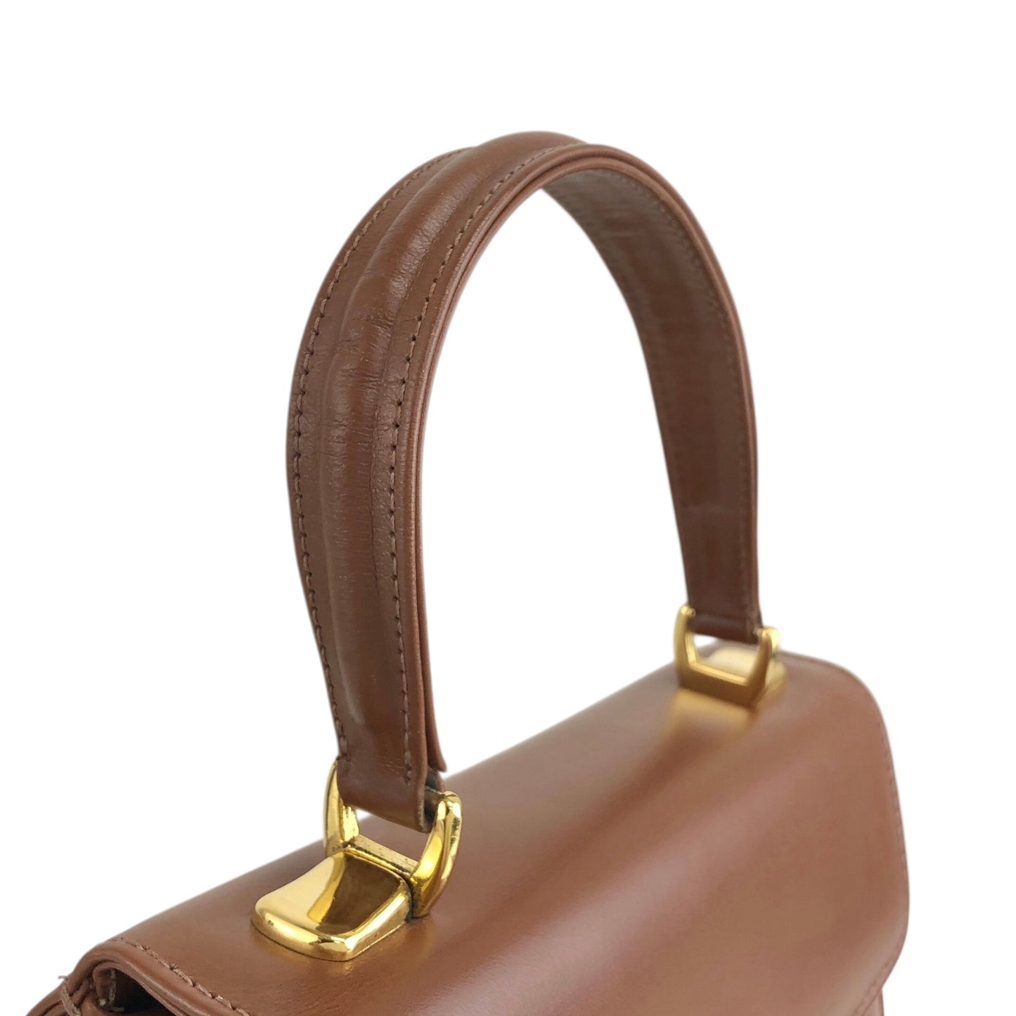 BURBERRY Top Handle Handbag Brown Vintage 6wvw6e