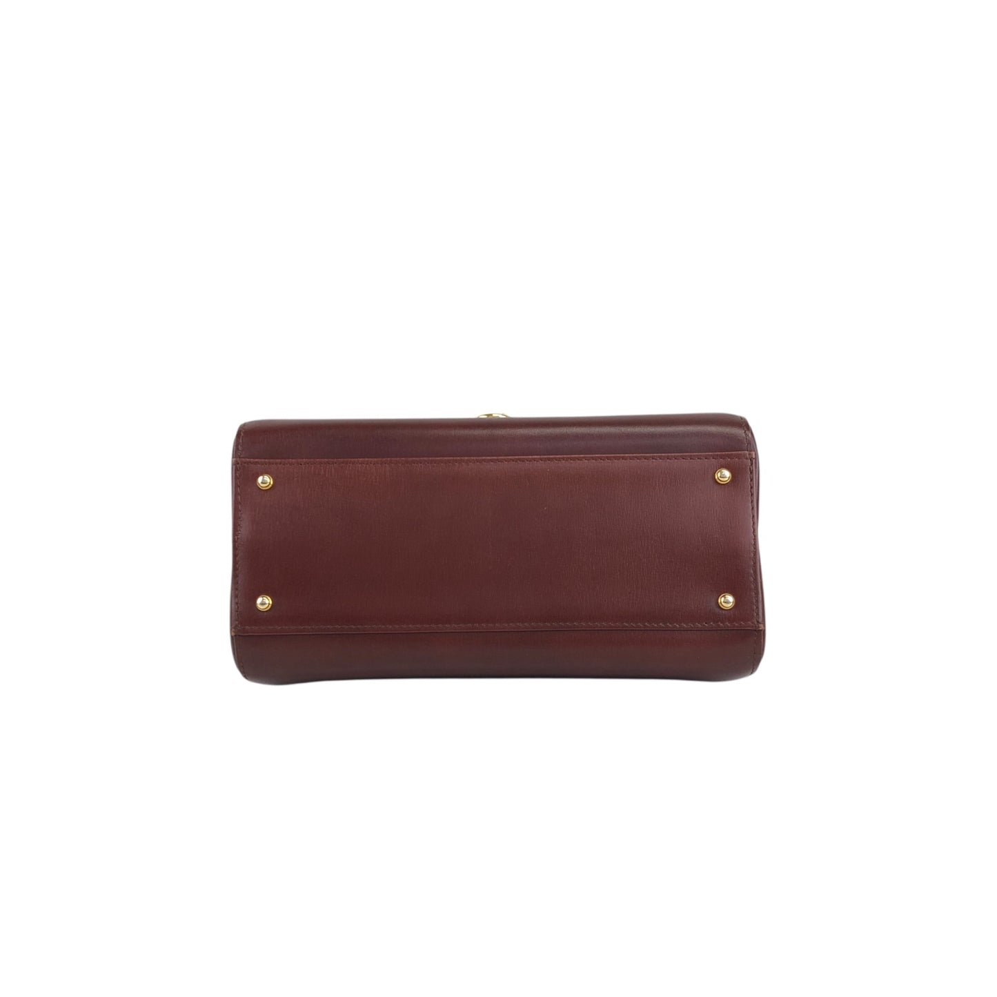 GIVENCHY Gancini Top Handle Handbag Brown Vintage rguu25