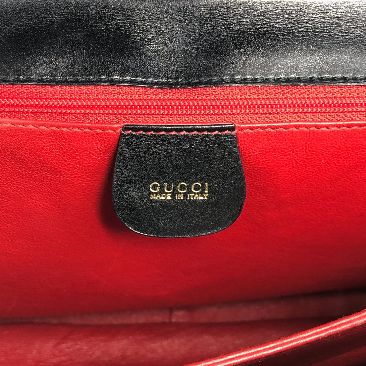 GUCCI Handbag Black Vintage as68jk