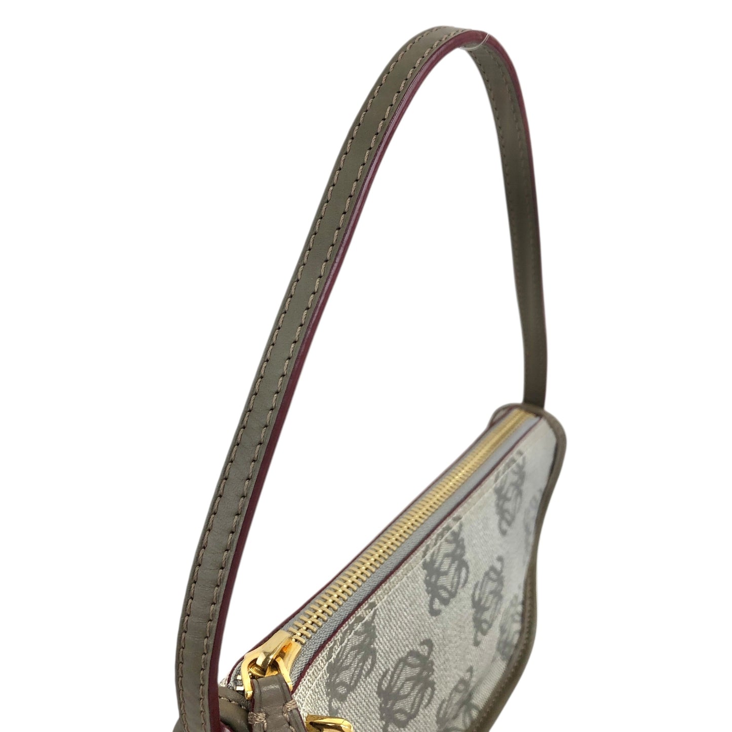 LOEWE Anagram Padlock Small Handbag Gray Vintage npexnd