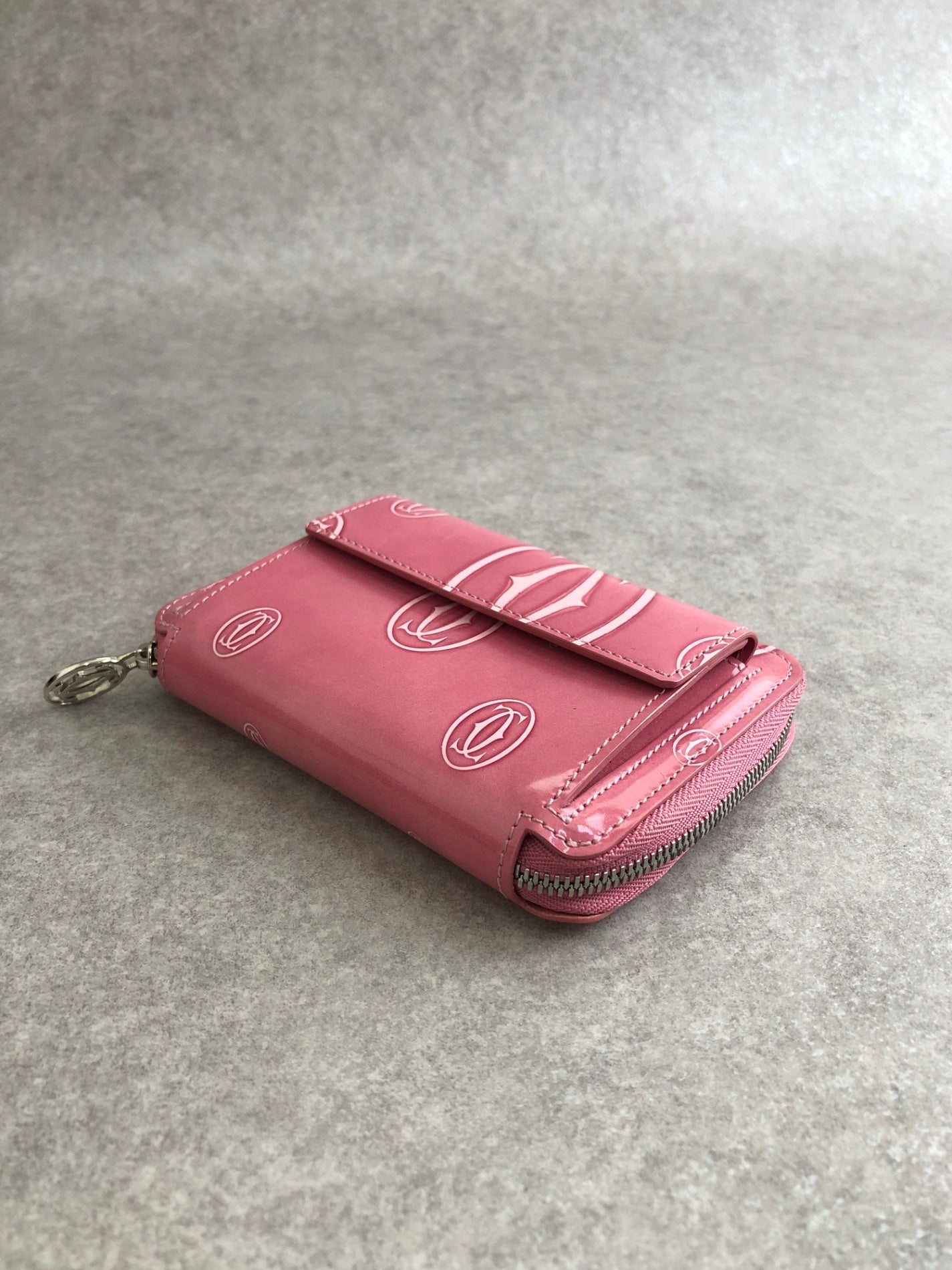 Cartier Folded Wallet Pink Vintage akkt2f