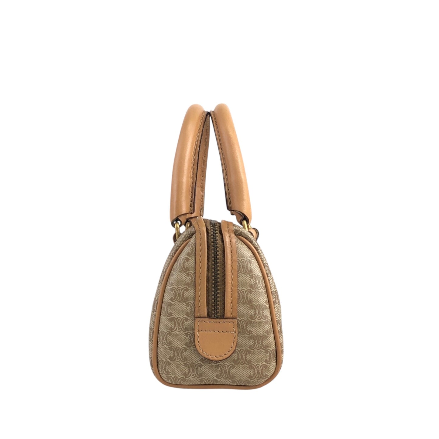 CELINE Macadam 兩用小號手提包單肩包米色復古 ecy7xt