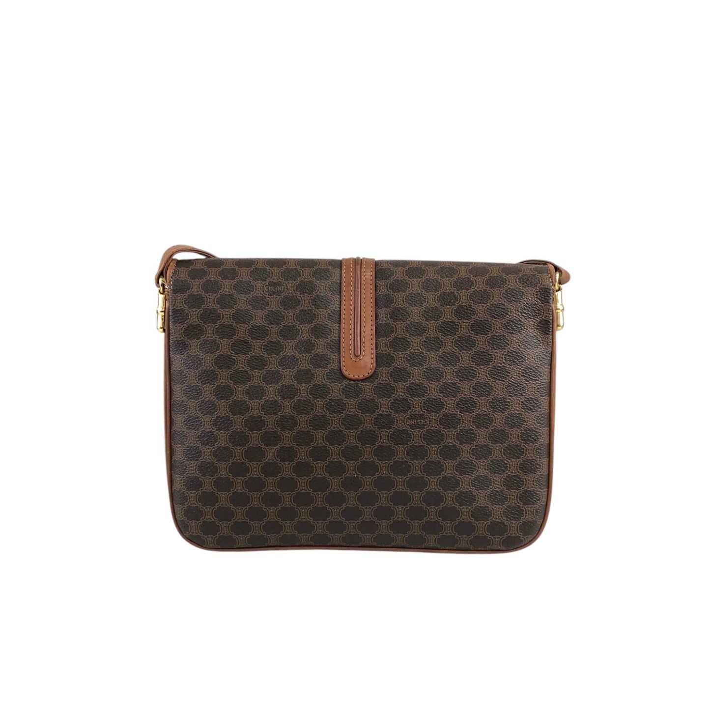 CELINE Macadam Blason Shoulder bag Brown Vintage zskyr6