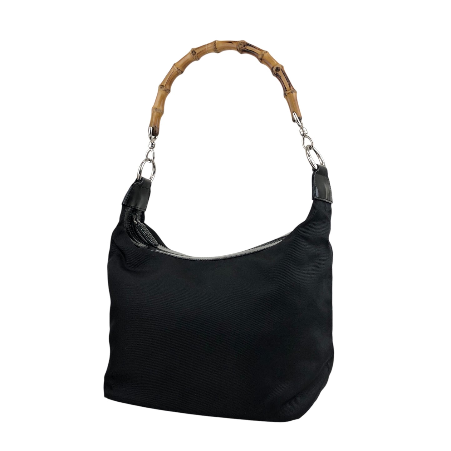 GUCCI Bamboo Shoulder bag Black Vintage vubsbu