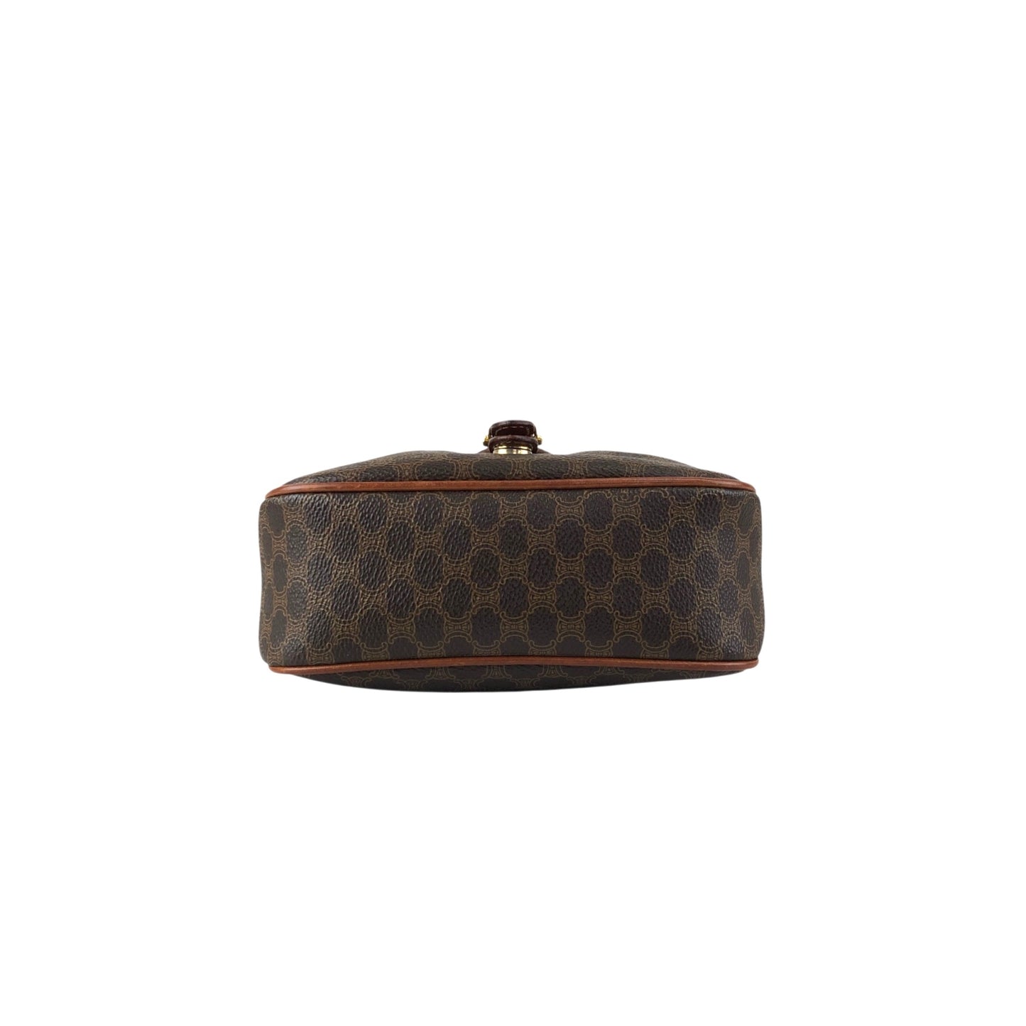 CELINE Macadam Blason Shoulder bag Brown Vintage w4w3x4