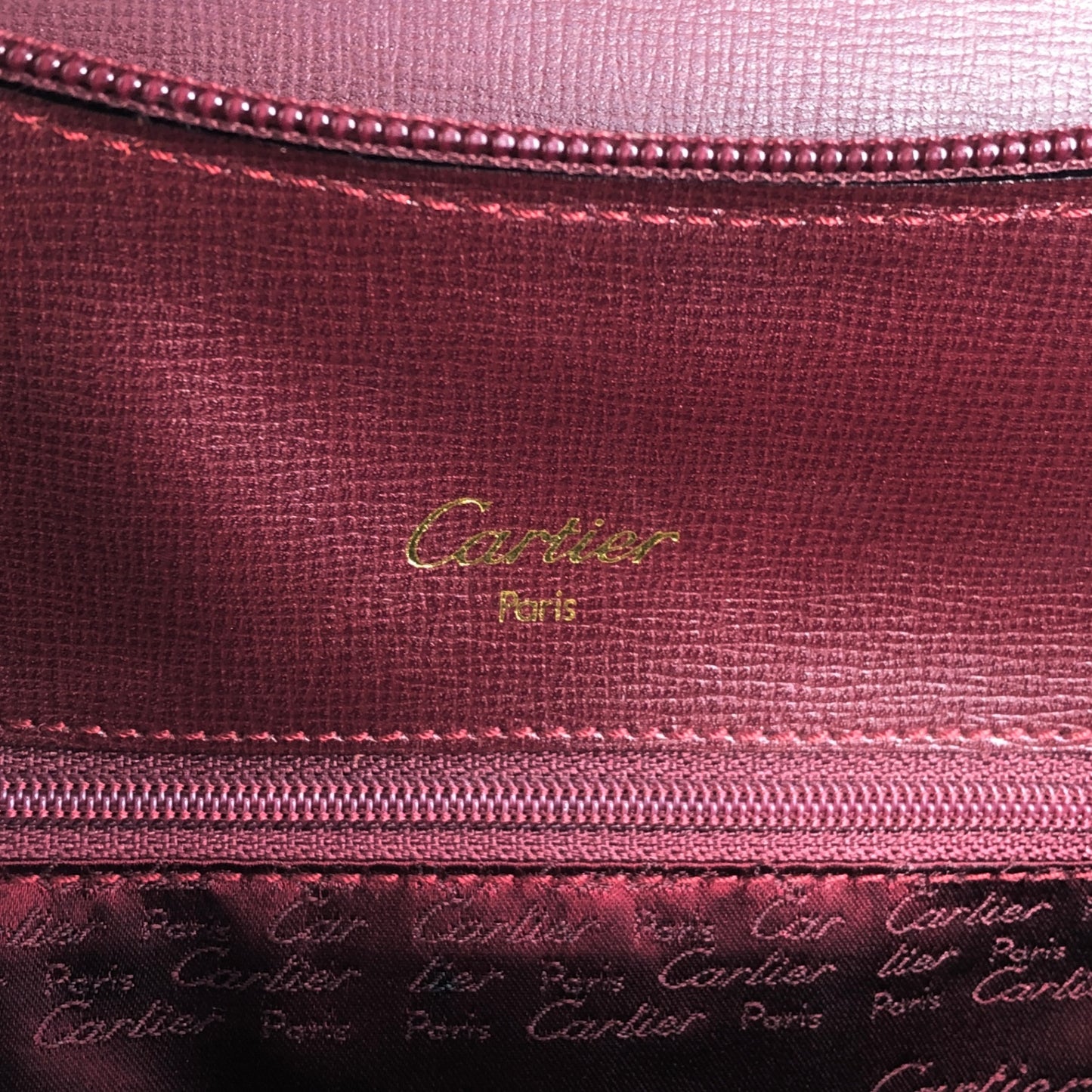 Cartier Turn Lock Backpack Bordeaux Vintage txrxit