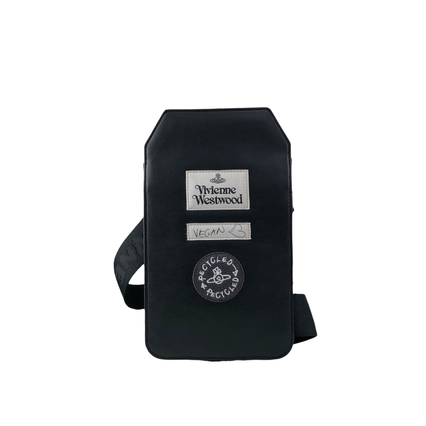 Vivienne Westwood Front Buckle Shoulder bag Black Vintage menukg