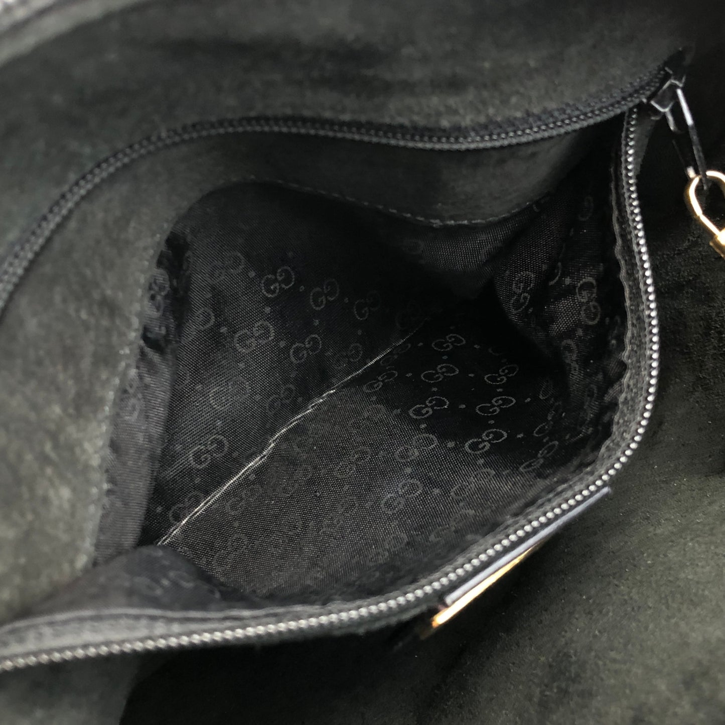GUCCI GG Logo Shoulder bag Black Vintage jga7iz