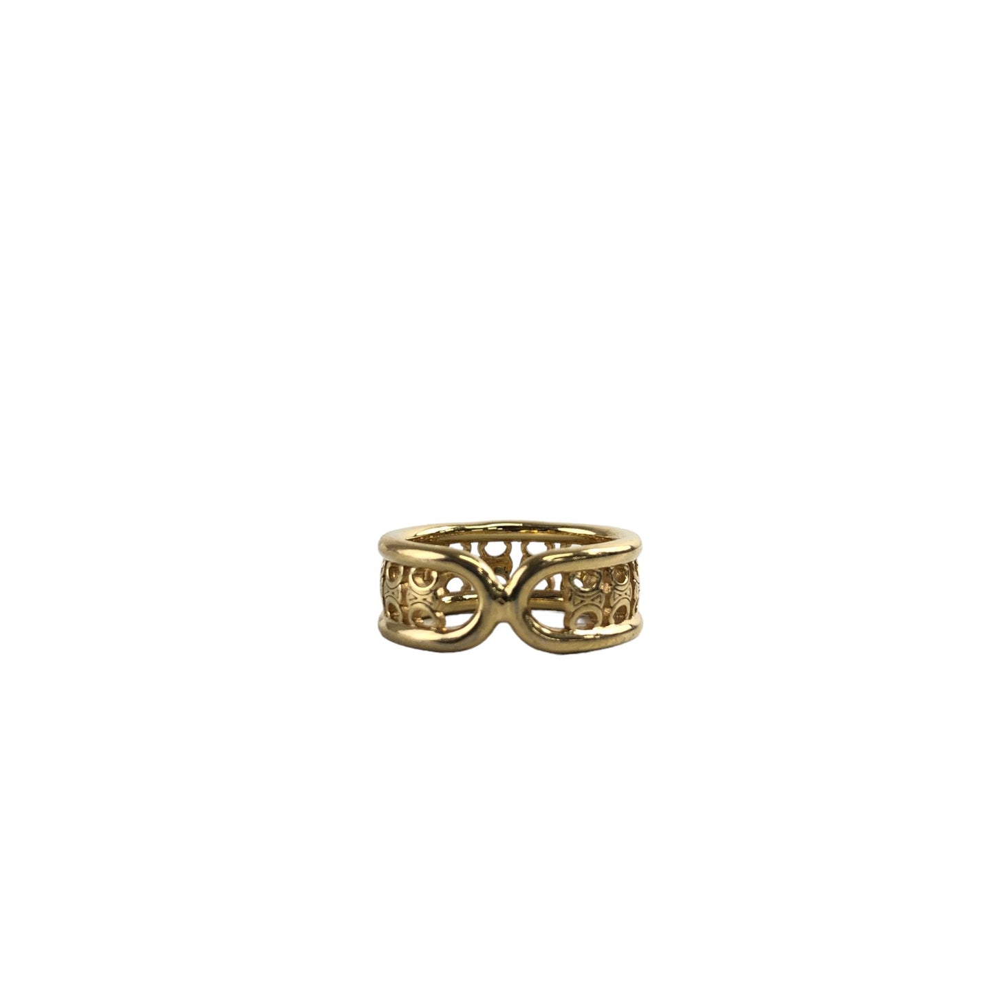 CELINE Triomphe Ring Gold Vintage ympmjc