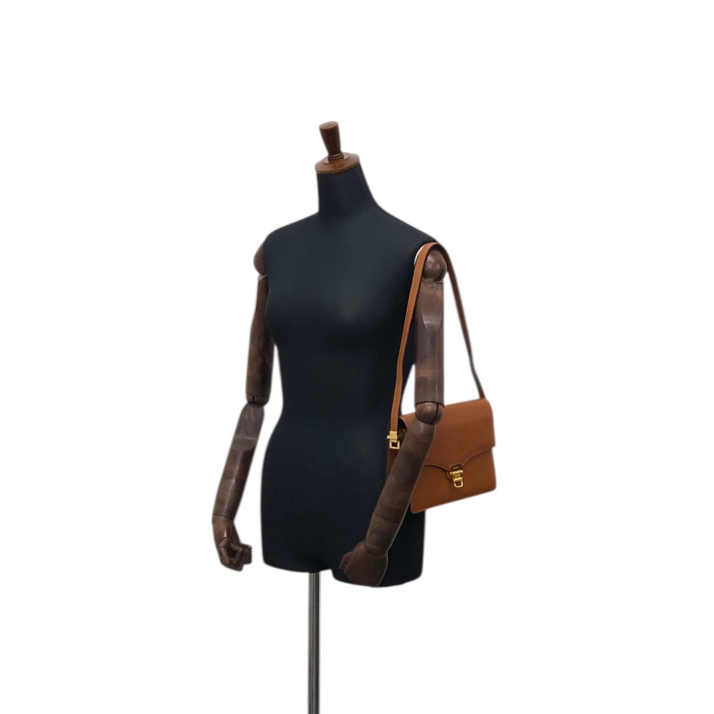 CELINE Horse Bit 肩背包 棕色 復古 zjkkfe